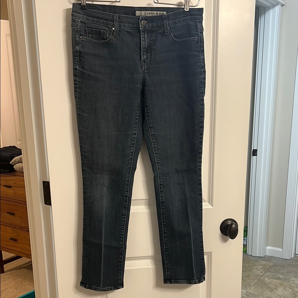 DKNY Blue Straight Leg Jeans Classic Denim